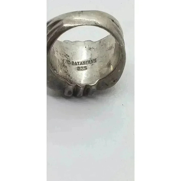 Vintage Iconic Bayanihan Brutalist Chunky 925 Sterling Silver Ring Heavy Sz 5 - Picture 9 of 12